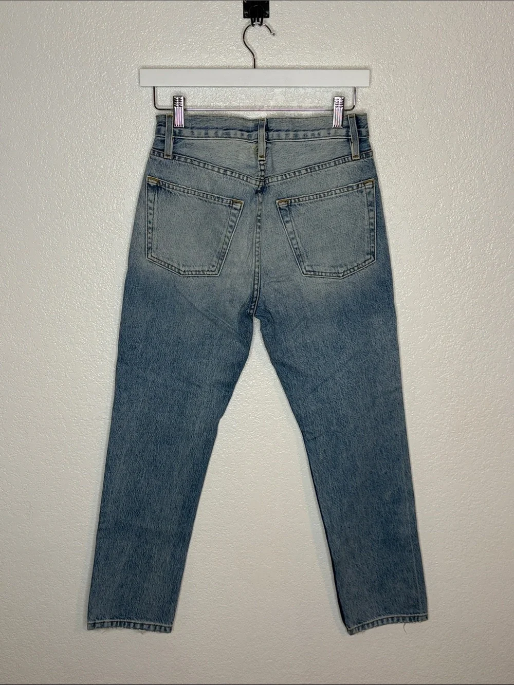 Frame Light Wash Aldine Le Pegged Jeans Size 24 Classic Rigid Denim